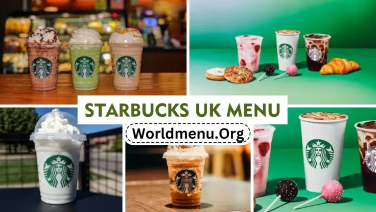 Starbucks United Kingdom Menu Prices New 2024