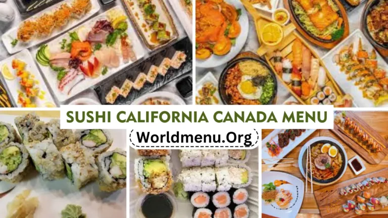 Sushi California Canada Menu Prices Now 2024