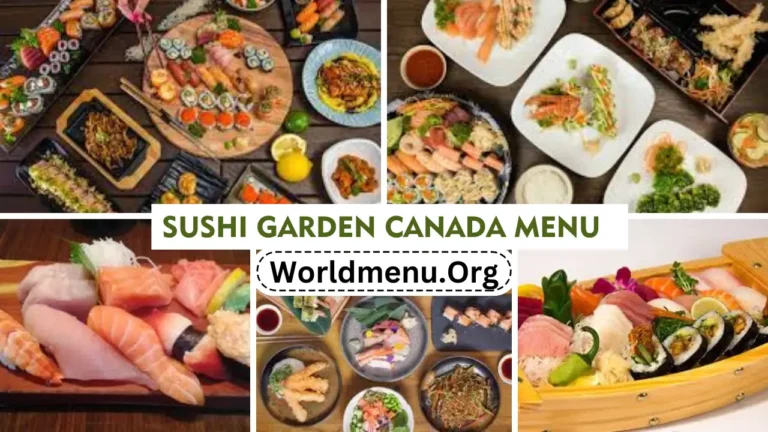 Sushi Garden canada Menu Prices Recently 2024