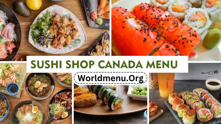 Sushi Shop Canada Menu & Recent Prices 2024