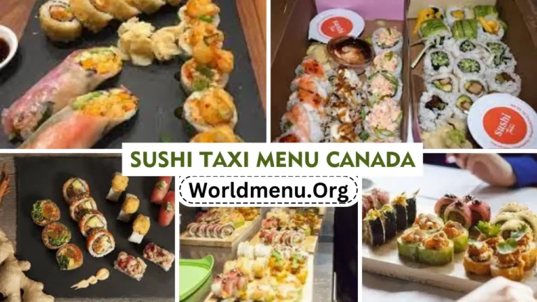 Sushi Taxi Menu & Latest Prices 2024