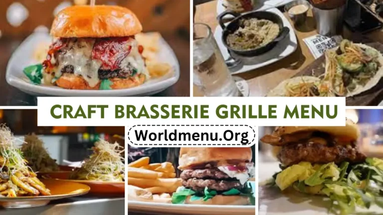 The Craft Brasserie & Grille Menu Canada Prices Recently 2024