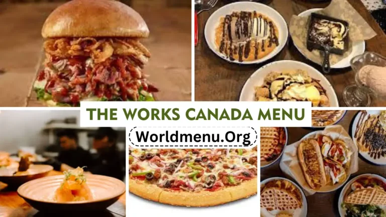 The Works Canada Menu & Prices 2024