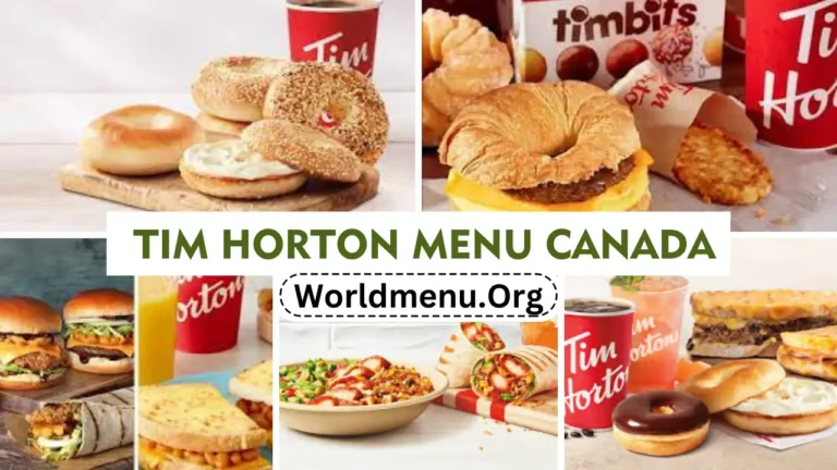 Tim Horton Menu Canada Prices Recently 2024