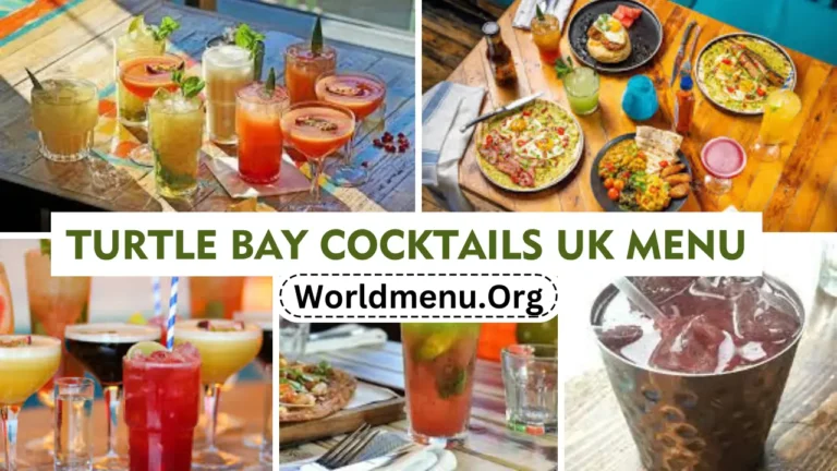 Turtle Bay Cocktails United Kingdom Menu Prices New 2024