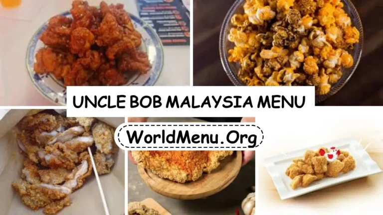 Uncle Bob Malaysia Menu Prices Updated 2024