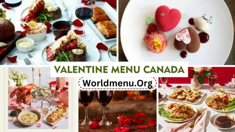 Valentine Menu Canada Prices 2024