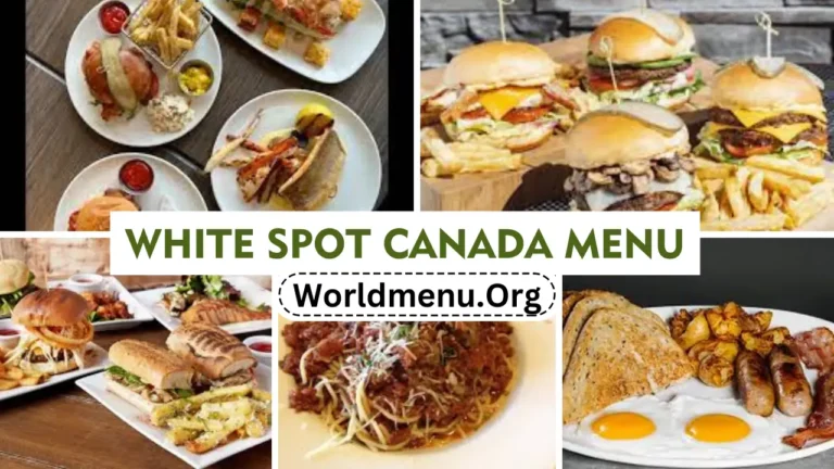 White Spot Canada Menu & Up To Date Prices 2024