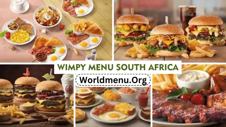 Wimpy Menu South Africa Prices New 2024