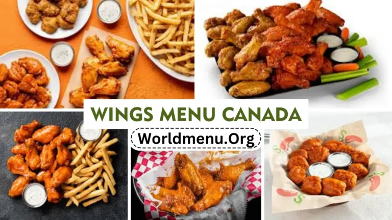 Wings Menu Canada Prices New 2024