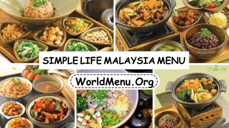 simple life malaysia Menu Prices New 2024