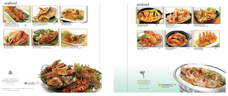 Bali Thai Singapore Menu Price Seafood