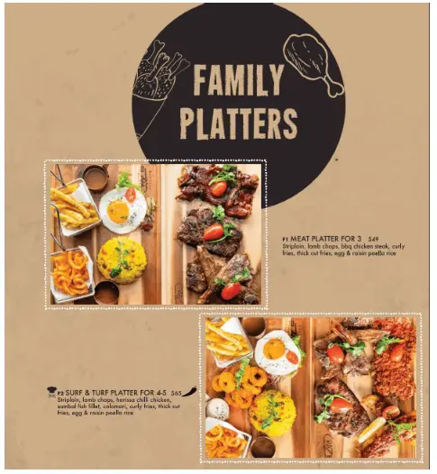 Craze Kitchen Singapore Family Platters Menu Price