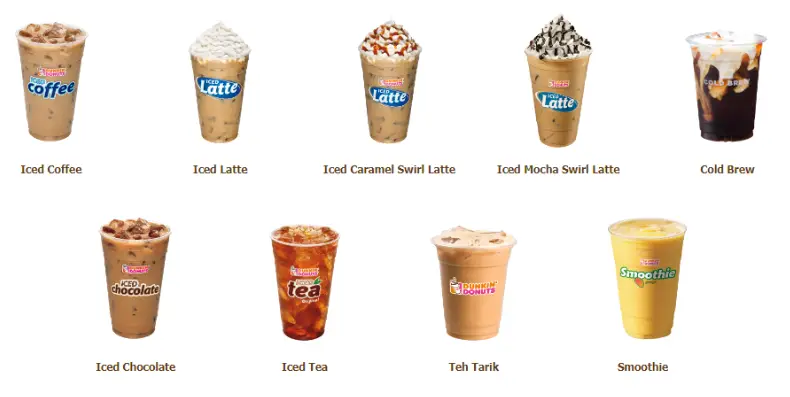 Dunkin’ Donuts Beverages price