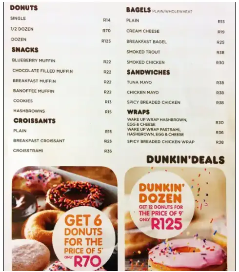 Dunkin Singapore Donuts Donuts Menu Price
