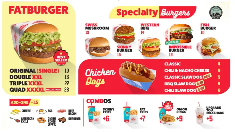 Fatburger Singapore Fat Bundles Menu Price