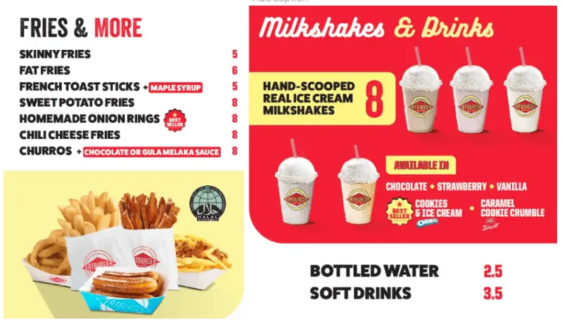 Fatburger Menu Price  Milkshakes And Drinks