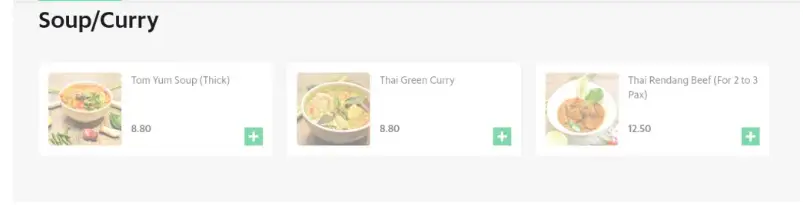 Golden Thai Village Singapore Soup Menu Price