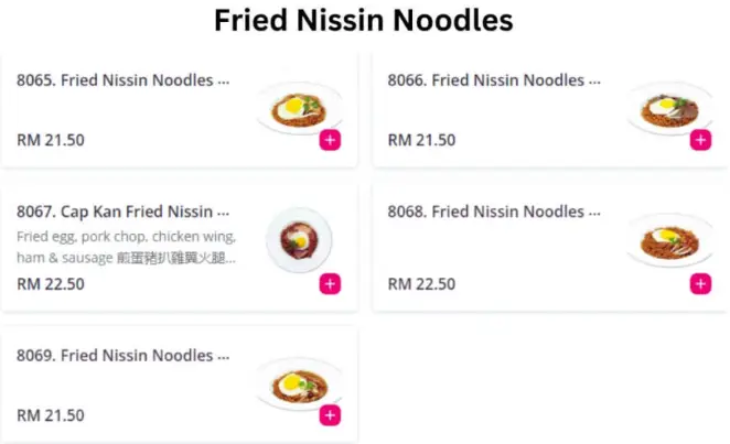 Kim Gary Fried Nissin Noodles Price