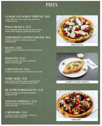 Kucina Italian Singapore Pizza Price