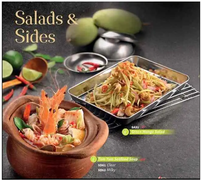 Lerk Thai Singapore Menu  Salad & Sides Price