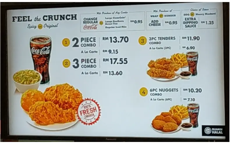 TEXAS CHICKEN PLANT  BASED PRICES