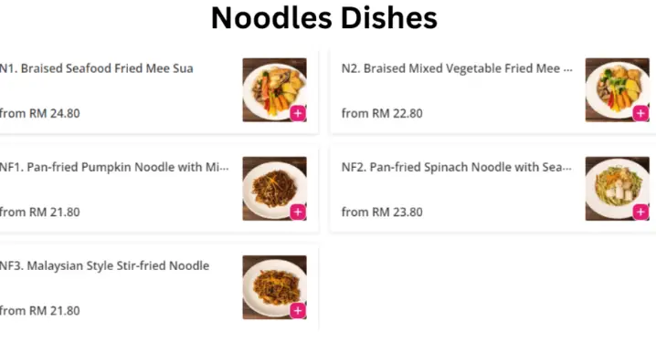 Young Sanna Mee Menu Noodle Dishes price